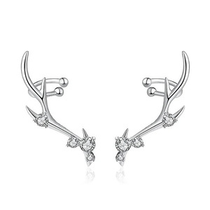 Orecchini a Perno con Corna di Cervo per Donne, Accessori Moda per Uso Quotidiano - Product Image 5
