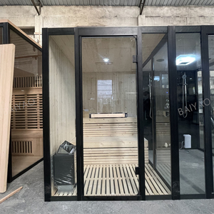Cabina <span class=keywords><strong>de</strong></span> Sauna <span class=keywords><strong>de</strong></span> Vapor Húmedo Moderna Todo en Uno <span class=keywords><strong>de</strong></span> 9kw, <span class=keywords><strong>Ducha</strong></span> Interior con Vapor Húmedo, Madera <span class=keywords><strong>de</strong></span> Pino Sólida, para 6-8 Personas, en Venta - Product Image 5