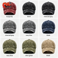 Casquette de baseball style coréen avec lettres brodées pour femme, décontractée, à calotte souple, visière pare-soleil, effet usé et déchiré, polyvalente