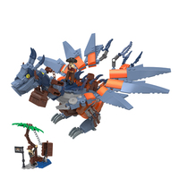 Bloques de Construcción Combinables COGO, Juego de Bloques de Construcción de Dragón