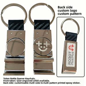 Hot Selling Custom Made Trolley Coin Bottle Opener Keyring Eco Friendly Lightweight - Product Image 4
