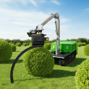 Équipement <span class=keywords><strong>de</strong></span> coupe pour l'aménagement paysager municipal - Tondeuse sur chenilles avec bras pliable et taille-<span class=keywords><strong>haie</strong></span> électrique - Product Image 2