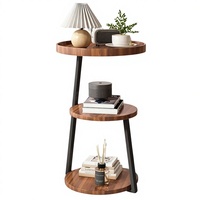 Table basse italienne de luxe légère avec rangement, plateau en bois, structure en métal, mobilier de salon, design moderne