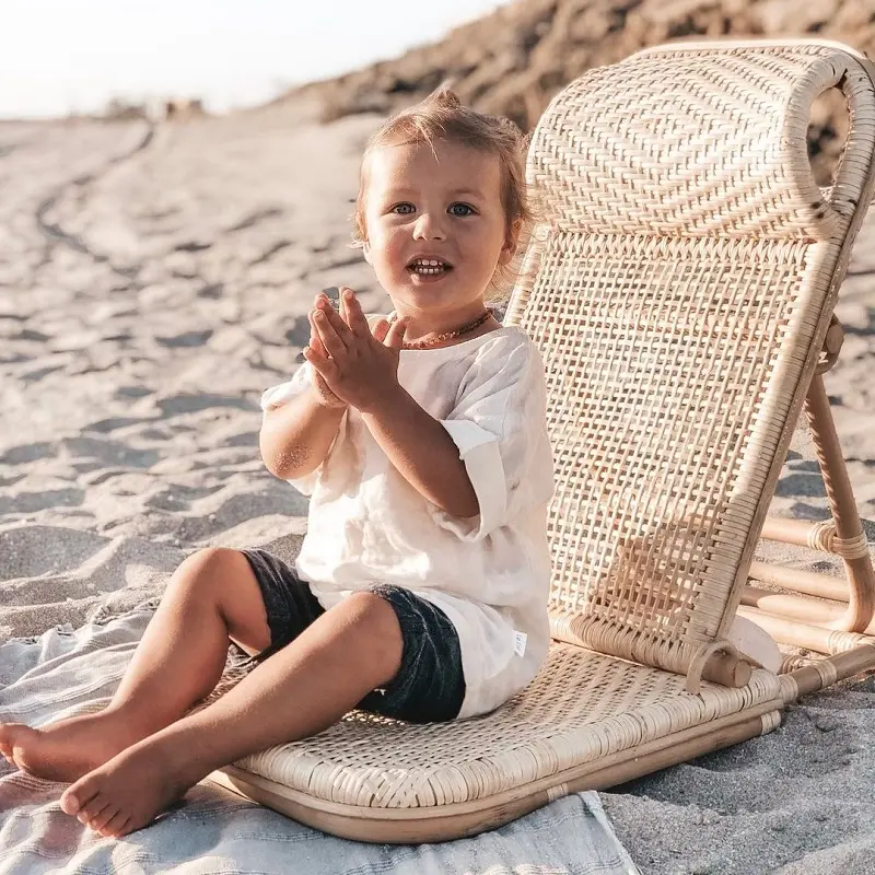 Cadeira dobrável para área externa, cadeira dobrável, rattan, leve, estilo tatuami, assento para piscina