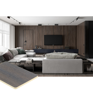 Panneau mural japonais recyclable en placage de bois de noyer et de <span class=keywords><strong>bambou</strong></span> au charbon de bois, design d'intérieur de maisons, placage de surface en marbre - Product Image 6