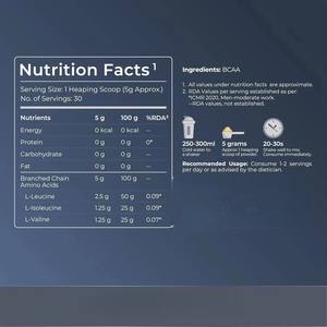 Suplemento Pre-Entrenamiento de Marca Privada en Polvo, Creatina Monohidrato, BCAA, Aminoácidos, para el Crecimiento Muscular, Tónico para Adultos, Función Energética - Product Image 3