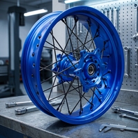 Ensemble complet de roues de moto Supermoto, jantes Supremoto avec moyeu et rayons pour WR 450F 2022
