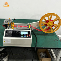 Machine de découpe industrielle de rubans tissés en rouleaux pour feuilles, machine de découpe de bandes de fermeture éclair, machine de découpe de sangles