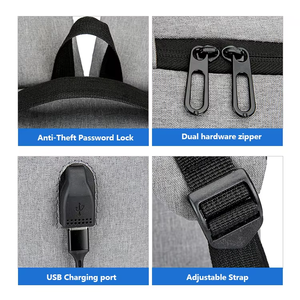 Sac à dos personnalisé <span class=keywords><strong>pas</strong></span> <span class=keywords><strong>cher</strong></span> pour homme, résistant à l'eau, pour le sport, les voyages, les affaires, de luxe, avec port USB, pour étudiants, pour l'école, pour ordinateur portable - Product Image 3
