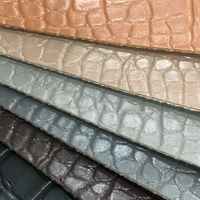 Vente directe du fabricant, cuir artificiel en PVC, 1,0 mm, motif crocodile, élastique, imperméable, matériau pour siège de canapé, décoration intérieure, chaise