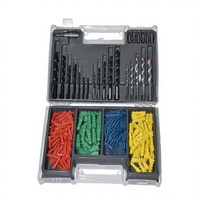 Kit de 300 forets hélicoïdaux en acier au carbone pour perceuse électrique, accessoires de menuiserie domestique, avec boîte