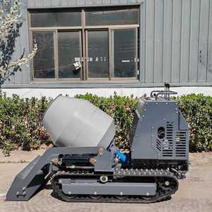 New Diesel Mini Portable Crawler Cement Mixer Machine With <b>Tracks</b> Gear Small <b>Dumper</b> Truck Self-loading Concrete Mixer - Product Image 6
