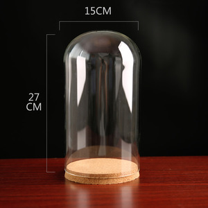 <span class=keywords><strong>Bouteille</strong></span> en verre avec bouchon en liège 15*<span class=keywords><strong>27</strong></span>+ pour fleurs éternelles, protection anti-poussière, figurine en argile polymère, laine feutrée - Product Image 2