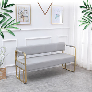 Односпальная кожаная длинная скамейка, Современные Натуральные кушетки, мебель для гостиной, набор диванов, кожаный секционный диван, металлическая скамейка - Product Image 3