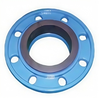 Adaptateur à bride rapide en fonte ductile DN80 FH Factory pour tuyaux PVC/PE avec bague en laiton
