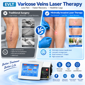 Élimination des varices au <span class=keywords><strong>laser</strong></span> EVLA 980nm 1470nm, mini-invasive, pour les varices endoveineuses des jambes, machine <span class=keywords><strong>laser</strong></span> chirurgicale EVLT - Product Image 1