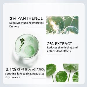 Halal Cosmetic Plant Extract Anti Aging Acne Faded Stability Whitening Rejuvenation Centella Polypeptide Facial <b>Skin</b> Care Serum - Product Image 3