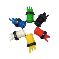 Boutons poussoirs en plastique de style américain, micro-interrupteurs, trou de montage de 28 mm, alimentés par piles, pièces pour jeux à monnayeur, pour usage prolongé