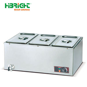Commercial Grade Stainless Steel Electric <b>Steam</b> Table Bain Marie Food Warmer Highbright 1 Year Warranty for Restaurant Service - Product Image 4