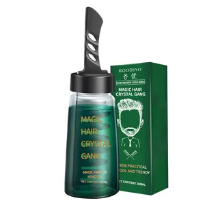 Vendita calda Gel per lo Styling dei capelli a lunga durata con pettine potente cera per capelli Magic Hair Oil Head Gel per uomo