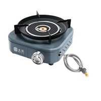 Réchaud à gaz butane portable à double brûleur haute puissance pour camping et préparation du thé