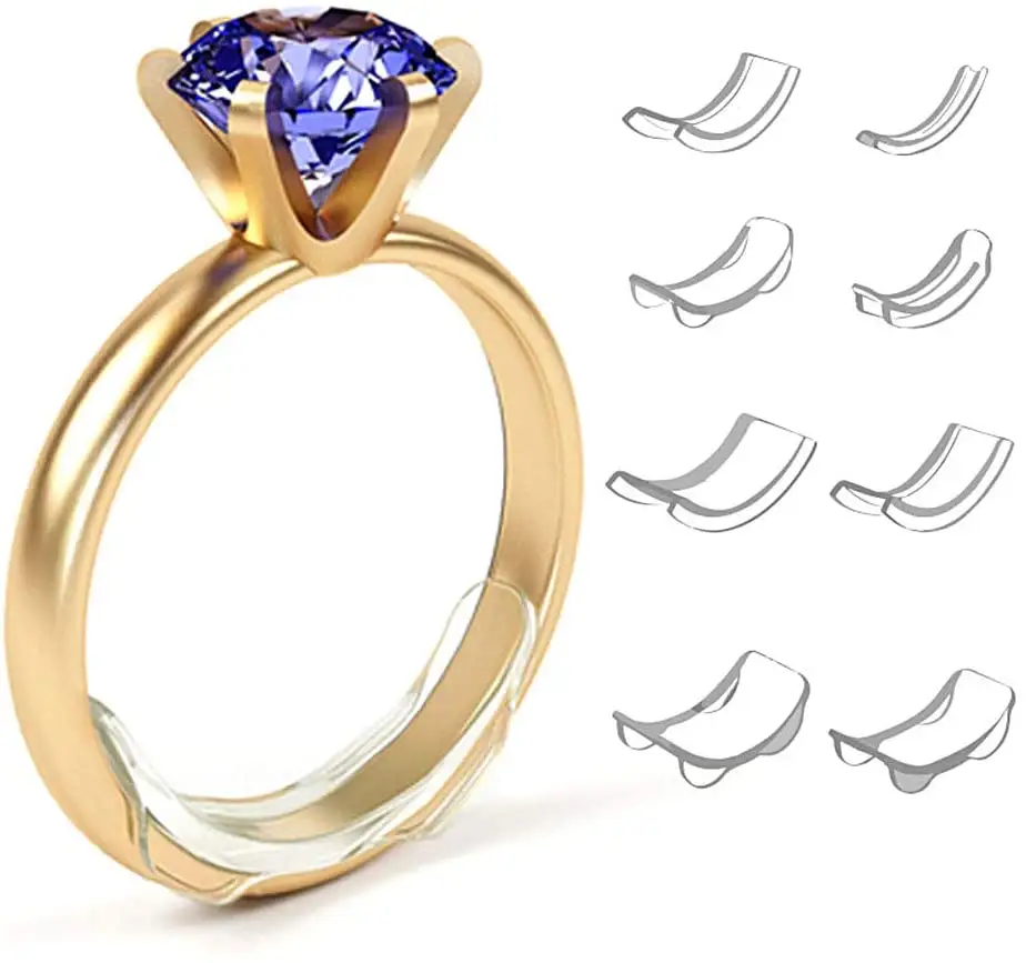 Anello Sizer regolatore anello invisibile Pad regolare le dimensioni realizzato in resina siliconica alta per gioielli che indossano dispositivi di assistenza