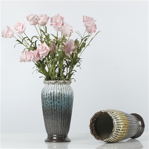 Forno in <span class=keywords><strong>ceramica</strong></span> europeo cambiato vaso fiore secco decorazione soggiorno decorazione della casa letteraria moderna <span class=keywords><strong>ceramica</strong></span> ruvida minimalista - Product Image 3