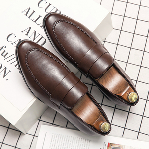 Chaussures habillées quotidiennes pour mariage, à bout renforcé, en cuir PU, pour hommes, décontractées, tendance, motif serpent, style Oxford, mocassins de conduite pour les fêtes - Product Image 2