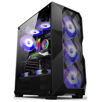 AntarcChill Casing Pc Computer Eatx Gaming Pc Led Argb Horizontal Computer Box Computer Case