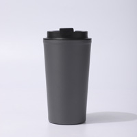 Tasse à café personnalisée 16oz gobelet en acier inoxydable 500ml tasse de voyage thermique tasse à café isolée à double paroi avec couvercle et logo
