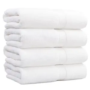 Große Qualität 600g/m² Badet uch aus 100% Baumwolle Hotel Spa White Terry Cotton Handtuch