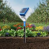 Capteur d'humidité du sol YaTunIOT multi-profondeur, station de surveillance solaire 4G LoRa pour l'humidité, la température et l'EC du sol, YaTun Watchman-S03, montage au sol
