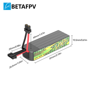 BETAFPV LAVA II 4S 580mAh/680mAh 95C 15.2V LIHV <b>Battery</b> with XT30 Connector for FPV Racing <b>Drone</b> - Product Image 3