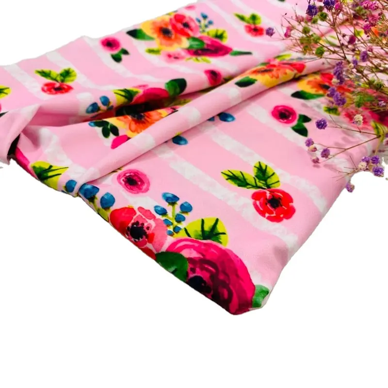 Индивидуальная ткань для купальников из полиэстера с цифровой печатью для женского бикини