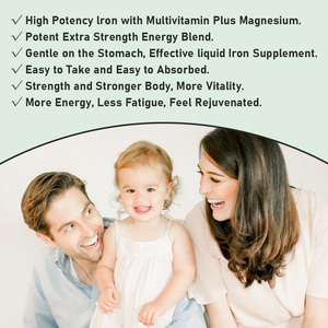 Best Selling Iron <b>Liquid</b> Drops with Iron Easy to Absorbed Strength and Stronger Body More Cognitive Function Calm Mood - Product Image 3