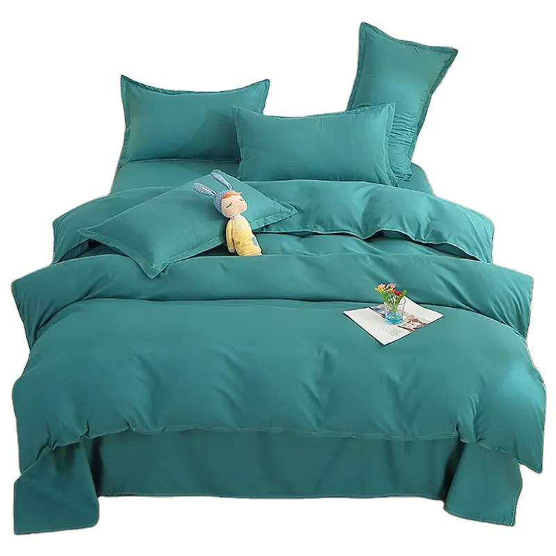 Brushed Four-piece Aloe Vera Cotton Bed Sheet Quilt Cover Quilt Cover Set Bedding Luxury Velvet Bedding Set