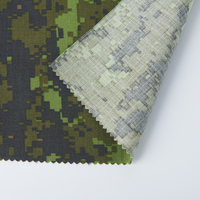 Tissu de camouflage CADPAT, forêt numérique et suppression IR, 65/35 NyCo Ripstop, DWR 5000 mm pour équipement tactique et vêtements de plein air