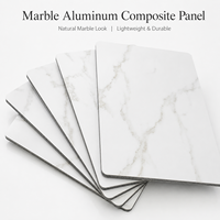 Panneau composite aluminium-plastique (ACP) 4x8 à motif marbre, finition aspect marbre, prix usine, pour façade extérieure d'hôtel