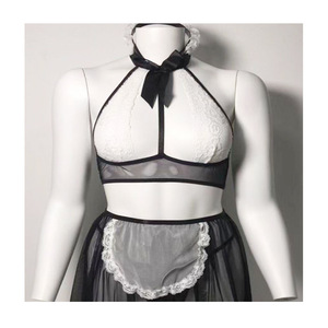 Disfraz de sirvienta sexy con encaje, volantes y diseño floral para mujeres, ideal para la luna de miel. - Product Image 5