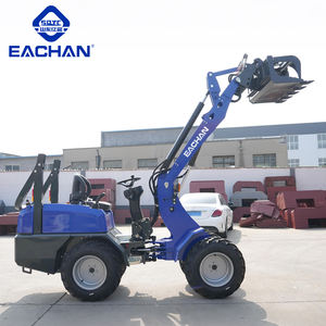 EACHAN Cina 4x4 roda Diesel depan Mini pemuat hidrolik mesin pemindah tanah pemuat pertanian ambil ember roda pemuat - Product Image 1
