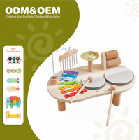 Wooden Educational Baby Montessori Musical Percussion Instruments for Children Toy Musical Instruments