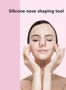 Lembut Keselamatan Silikon Pria Wanita Kecantikan Korektor Hidung Bridge Slimming Shaping Clip Lifter untuk Mengangkat dan Membentuk Hidung