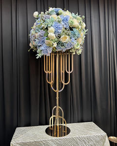 LANJO Geometric flower stand display Gold Flower Rack Wedding <b>Table</b> Centerpiece for Wedding Party Dinner <b>Table</b> - Product Image 6