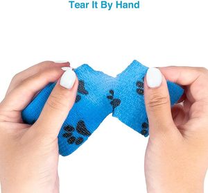 Vendaje autoadhesivo elástico no tejido de todos los tamaños personalizado, cinta deportiva atlética, vendaje elástico cohesivo, envoltura veterinaria para perros y gatos - Product Image 4