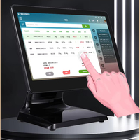 Système de point de vente tout-en-un 15,6 pouces avec écran tactile, affichage client, caisse enregistreuse, logiciel de facturation, terminal de caisse pour la vente au détail