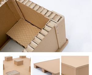 Bán Buôn 100% Phân Hủy Sinh Thái Thân Thiện Các Tông Sóng Tổ Ong Giấy Pallet Của Các Tông Hộp - Product Image 2