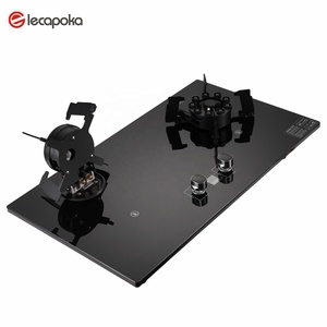 Table de cuisson à gaz encastrable en verre trempé avec allumage à pile, fabriquée en Chine - Product Image 1
