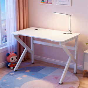 שולחן מתכת מודרני מותאם אישית שולחן משחקים לבנים שחורים לבנים עם גובה מתכווננת עיצוב המירה למשרד הבית - Product Image 2