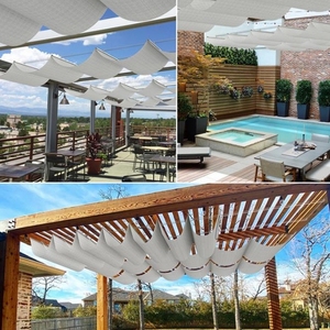 Usine professionnelle produire des voiles de vague Pergola <span class=keywords><strong>ombrage</strong></span> auvent extérieur rétractable auvent - Product Image 4
