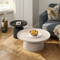 Ensemble de table basse de style crème minimaliste moderne à vendre à chaud Table d'appoint en bois de conception simple créative pour un usage domestique pour les petits